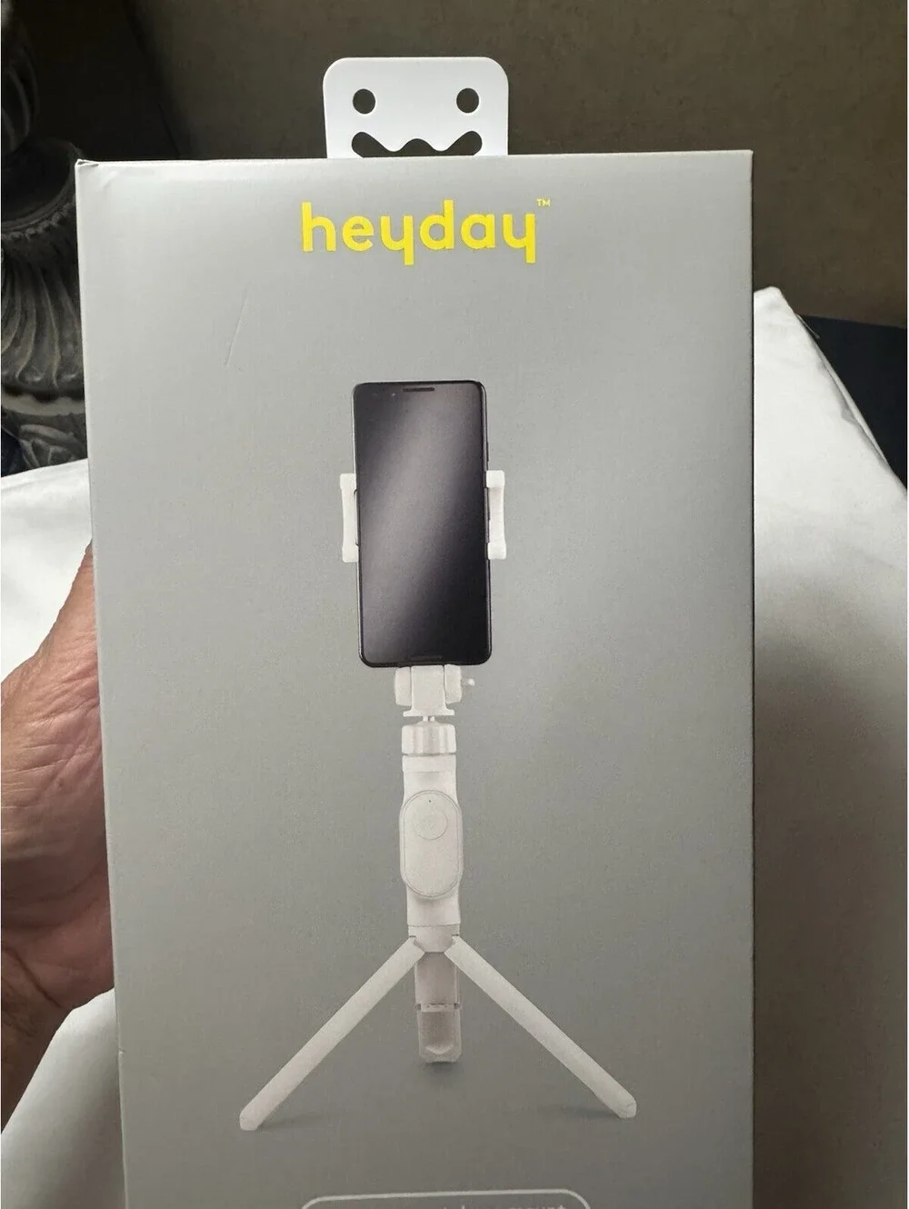 heyday Desktop Tripod for Smartphone w/ Mount, Bluetooth Remote, Foldable 10in